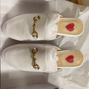 Women’s leather slip on mules